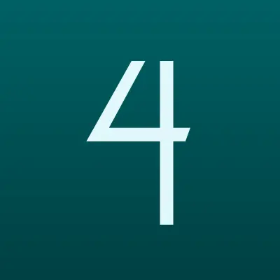 4 САДА, сеть садовых центров, лого-визитка