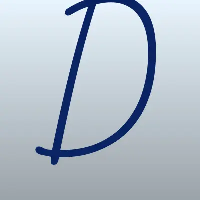 DNS, сеть супермаркетов цифровой и бытовой техники, лого-визитка